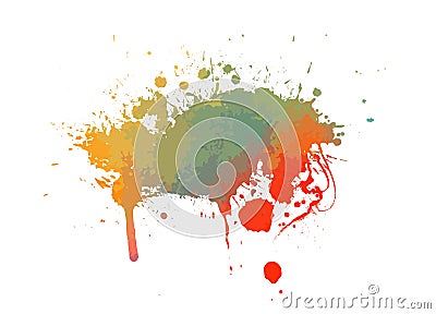 Multicolored blot object. Vector illustration Vector Illustration