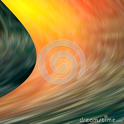 Multicolored blurred curved lines Stock Photo