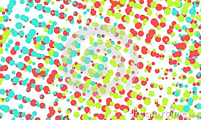 Multicolored bright dotted seamless vector pattern. Fun colorful dot seamless pattern. Creative minimalist style art background Vector Illustration