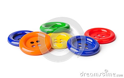 Multicolored buttons Stock Photo