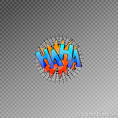 Multicolored comic sound effects in pop art style, bubble speech Vector Illustration