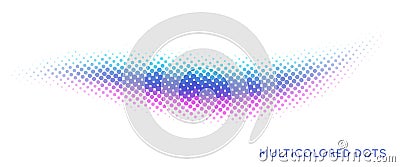 Multicolored dots. Minimal vector graphics Vector Illustration