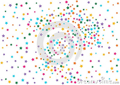 Multicolored Festive Vector White Background Vector Illustration