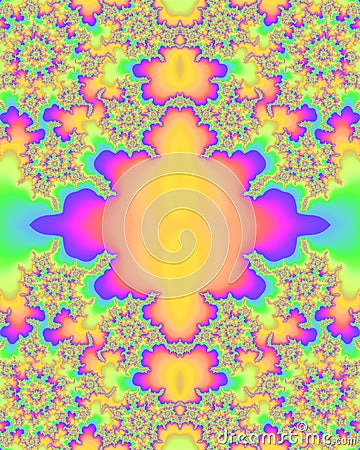 Multicolored fractal pattern Stock Photo