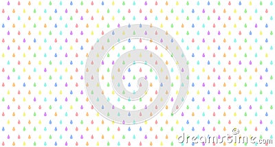 Multicolored geometric regular pattern of drops, seamless abstract vector background. Vector Illustration