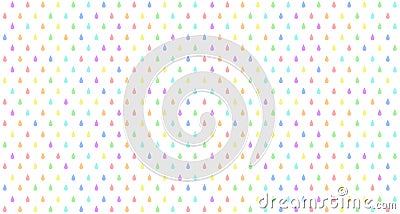 Multicolored geometric regular pattern of drops, seamless abstract vector background. Vector Illustration