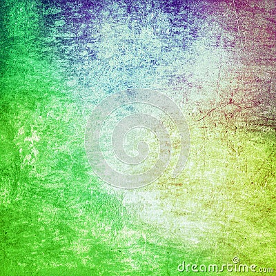 Multicolored grunge paint wall background or texture Stock Photo