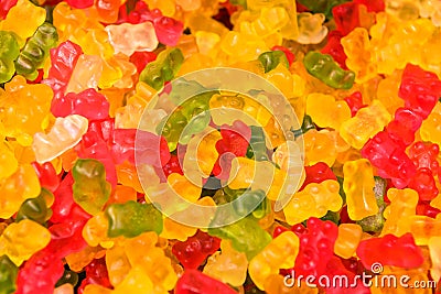 Multicolored jelly candies bears Editorial Stock Photo