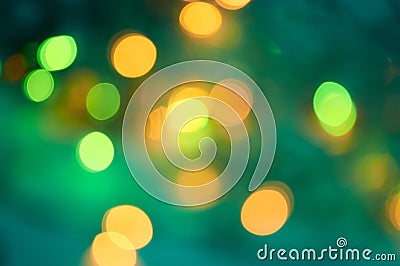 Multicolored lights in blur. New year. Chrismas. Concert Stock Photo