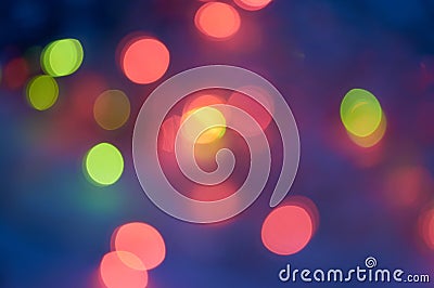 Multicolored lights in blur. New year. Chrismas. Concert Stock Photo