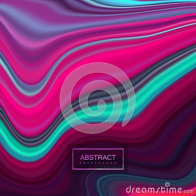 Multicolored marbled texture. Vector Illustration