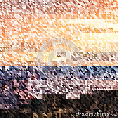 Multicolored mosaic vector, Tiles mosaic art, Multicolored Pixels, Colorful tiles mosaic, Playful mosaic, Dark color Vector Illustration
