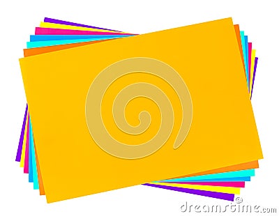 Multicolored paper Stock Photo