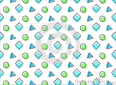 Multicolored pattern on a wite background. Stock Photo