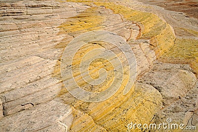 Multicolored photogenic pattern and textures of the Yellow Rock in Utah USA Stock Photo
