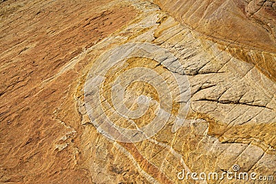 Multicolored photogenic pattern and textures of the Yellow Rock in Utah USA Stock Photo