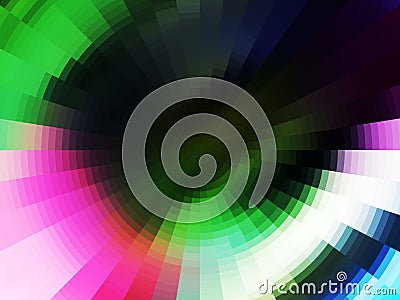 Multicolored rainbow round shades background, abstract texture Stock Photo