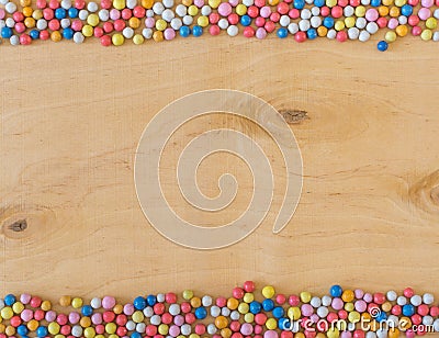 Multicolored round sugar candies Stock Photo