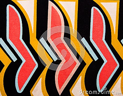 Multicolored seamless canvas with abstract pattern Stock Photo