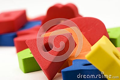 Multicolored toys 3 Stock Photo