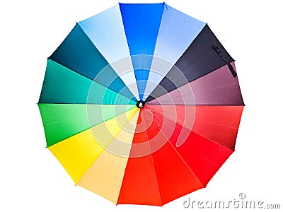 Multicolored umbrella Stock Photo