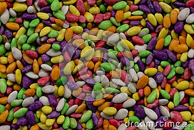 Multicolors sweets - dragee in bulk. Stock Photo