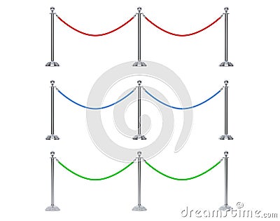 Multicolour Closeup Barrier rope Stock Photo