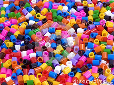 Multicoloured beads background Stock Photo