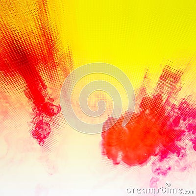 Multicoloured Phsycodelic Shapes and Shades Abstract Background Stock Photo