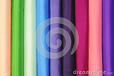 Multicoloured silk 3 Stock Photo