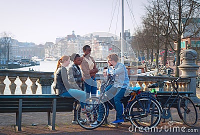 Multicultural Amsterdam Editorial Stock Photo