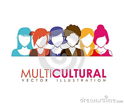 Multicultural Cartoon Illustration