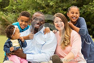 Multicultural Family Stock Photo