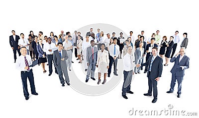 Multiethnic of Business People Expressing Positivity Stock Photo