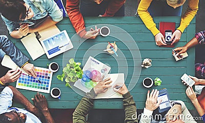 Multiethnic Designer Brainstorming Contemporary Concept Stock Photo