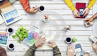 Multiethnic Designer Brainstorming Contemporary Concept Stock Photo