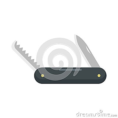 Multifunction knife icon, flat style Vector Illustration