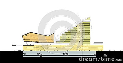 Multifunctional centre section Vector Illustration