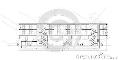 Multifunctional centre section Vector Illustration