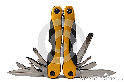 Multifunctional penknife Stock Photo