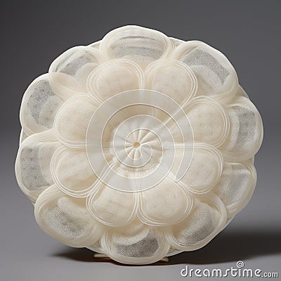 Multilayered Ivory Bowl Inspired By Marguerite Blasingame And Nathan Wirth Stock Photo