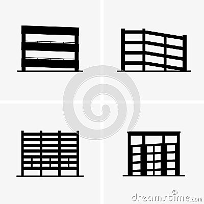 Multilevel parking Vector Illustration