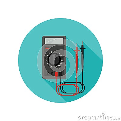 Multimeter flat icon Vector Illustration