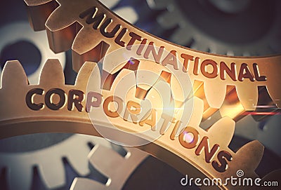 Multinational Corporations. 3D. Stock Photo