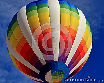 Morning launch of hot-air balloon. Stock Photo