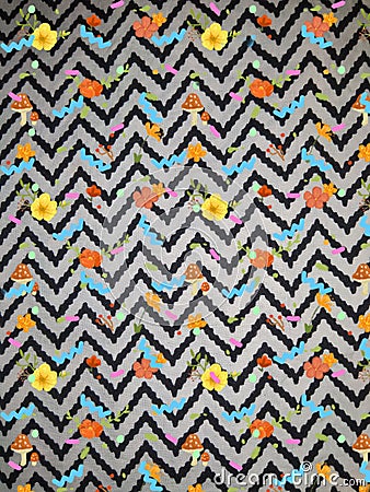 It is a multiple coloured background wool full frame pattern seamless pattern close up Stock Photo