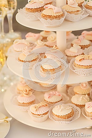 Multiple cupcakes Stock Photo