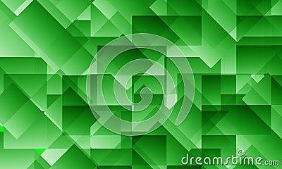 multiple green squares make background texture Vector Illustration