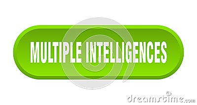 multiple intelligences button Vector Illustration