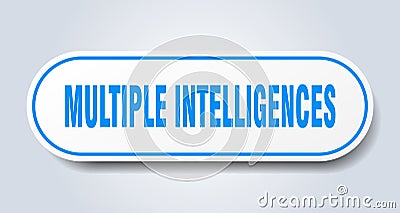 multiple intelligences sticker. Vector Illustration